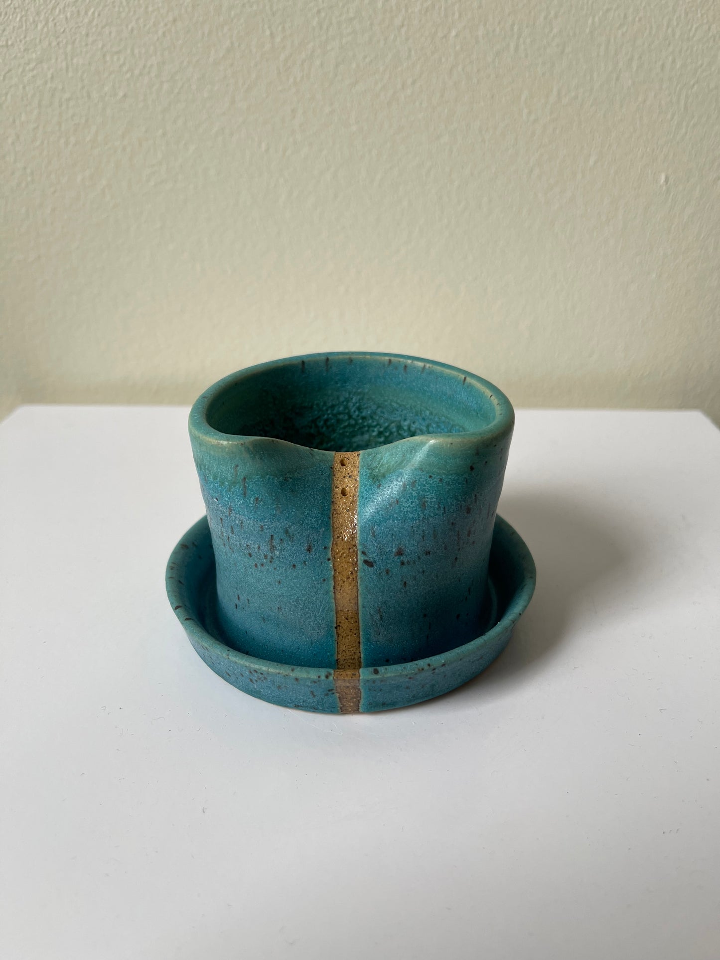 Teal Incense Holder