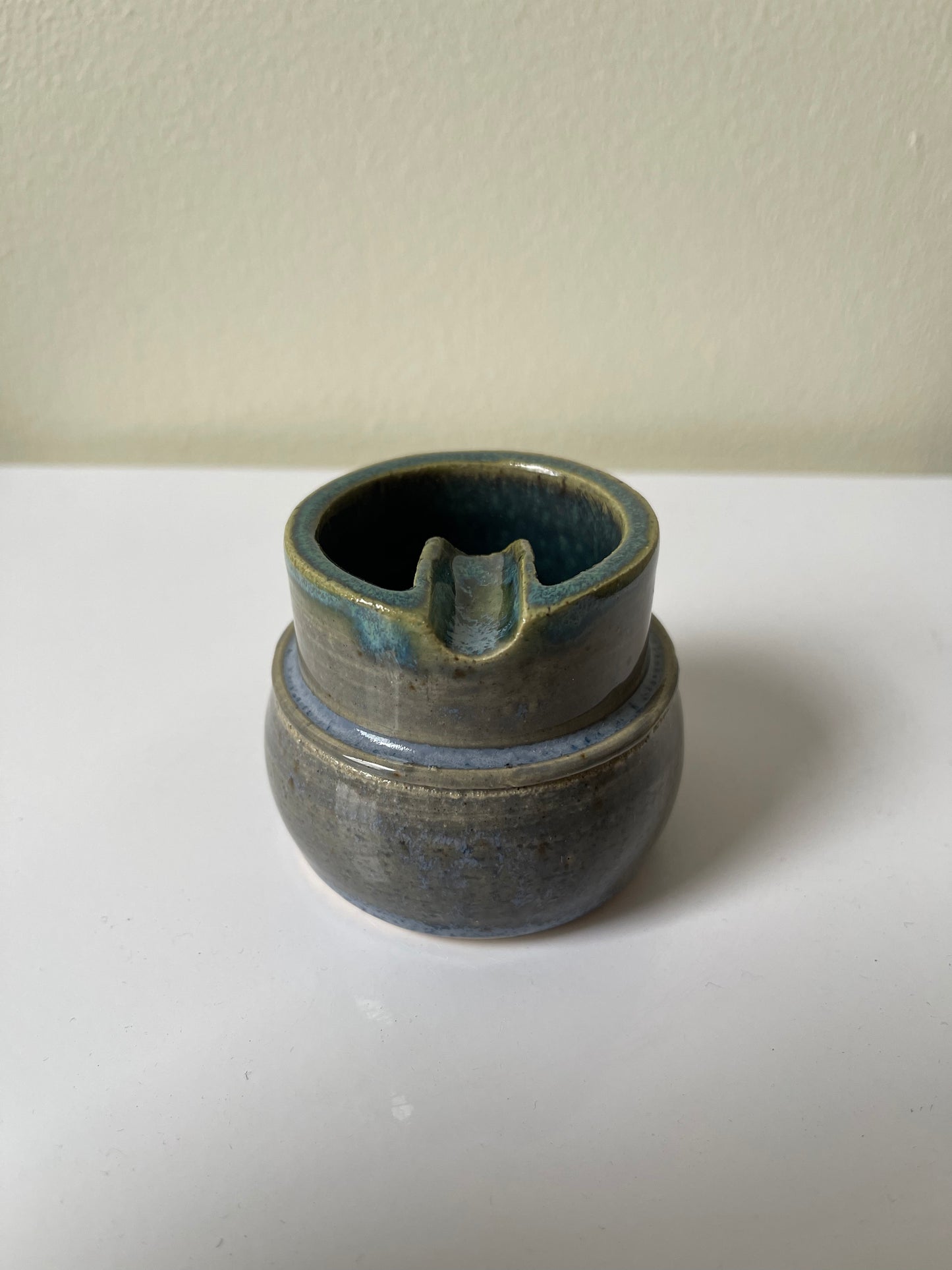Greenish Gray Small Ashtray